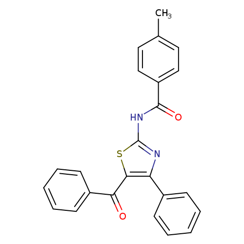 N-(5-benzoyl-4-phenyl-1,3-thiazol-2-yl)-4-methylbenzamide