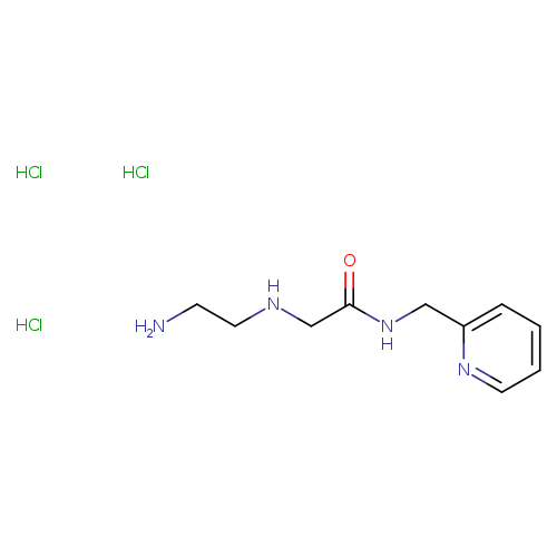 2-[(2-aminoethyl)amino]-N-(pyridin-2-ylmethyl)acetamide trihydrochloride