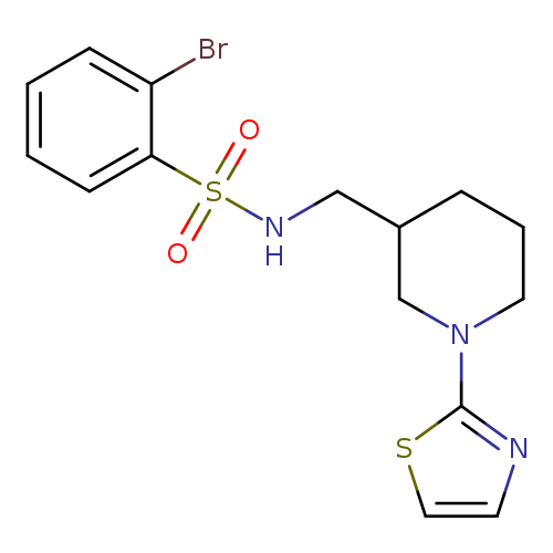 2-bromo-N-{[1-(1,3-thiazol-2-yl)piperidin-3-yl]methyl}benzene-1-sulfonamide
