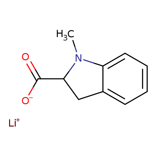 lithium(1+)ion1-methyl-2,3-dihydro-1H-indole-2-carboxylate