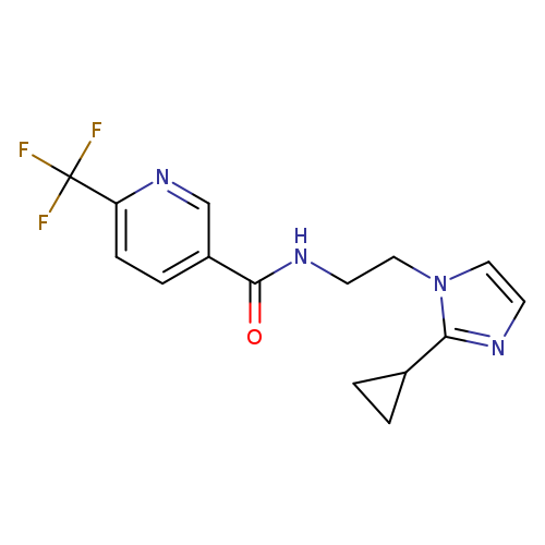 N-[2-(2-cyclopropyl-1H-imidazol-1-yl)ethyl]-6-(trifluoromethyl)pyridine-3-carboxamide