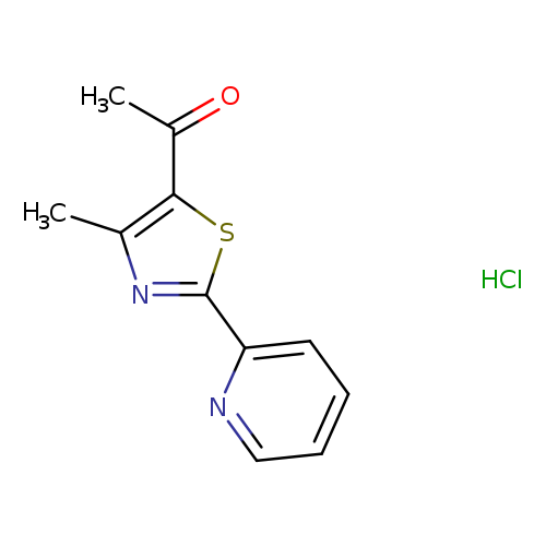 1-[4-methyl-2-(pyridin-2-yl)-1,3-thiazol-5-yl]ethan-1-one hydrochloride