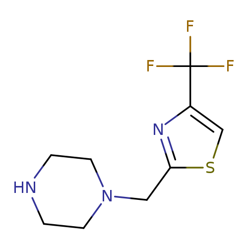 1-{[4-(trifluoromethyl)-1,3-thiazol-2-yl]methyl}piperazine