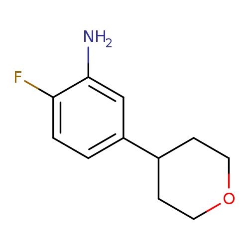 2-fluoro-5-(oxan-4-yl)aniline