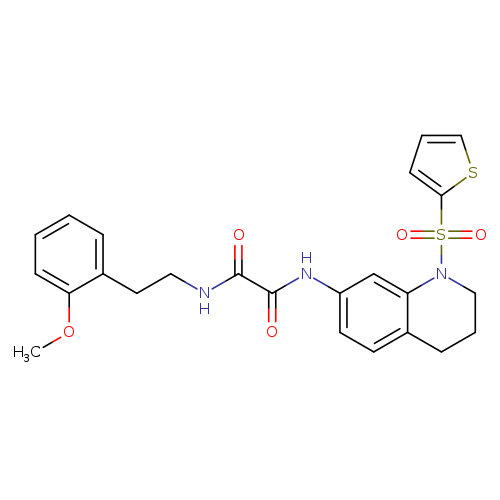 N'-[2-(2-methoxyphenyl)ethyl]-N-[1-(thiophene-2-sulfonyl)-1,2,3,4-tetrahydroquinolin-7-yl]ethanediamide