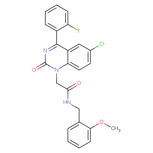 2-[6-chloro-4-(2-fluorophenyl)-2-oxo-1,2-dihydroquinazolin-1-yl]-N-[(2-methoxyphenyl)methyl]acetamide