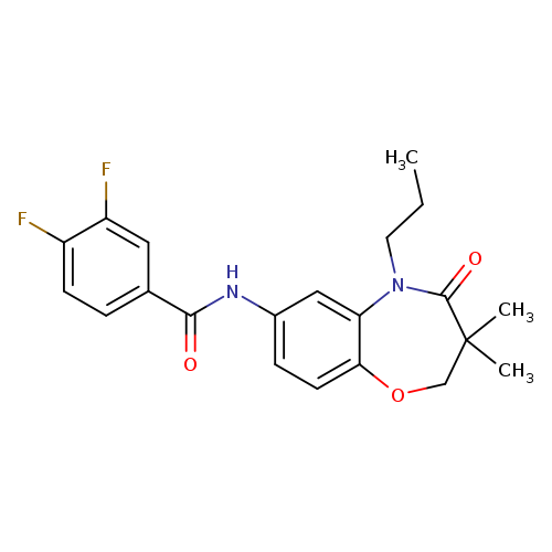 N-(3,3-dimethyl-4-oxo-5-propyl-2,3,4,5-tetrahydro-1,5-benzoxazepin-7-yl)-3,4-difluorobenzamide