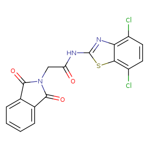 N-(4,7-dichloro-1,3-benzothiazol-2-yl)-2-(1,3-dioxo-2,3-dihydro-1H-isoindol-2-yl)acetamide