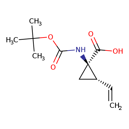Cyclopropanecarboxylic acid, 1-[[(1,1-dimethylethoxy)carbonyl]amino]-2-ethenyl-, (1R,2S)-