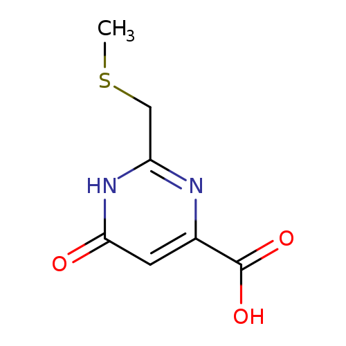 2-((Methylthio)methyl)-6-oxo-1,6-dihydropyrimidine-4-carboxylic acid
