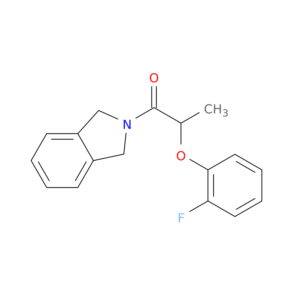 1-(2,3-dihydro-1H-isoindol-2-yl)-2-(2-fluorophenoxy)propan-1-one