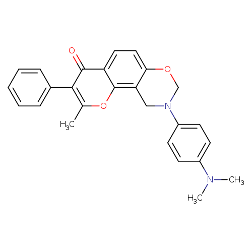 9-[4-(dimethylamino)phenyl]-2-methyl-3-phenyl-4H,8H,9H,10H-chromeno[8,7-e][1,3]oxazin-4-one