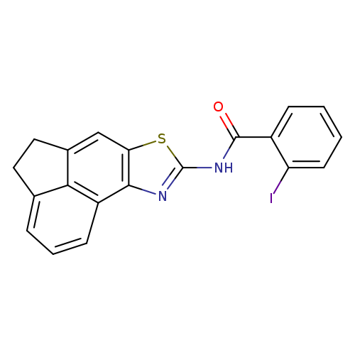 2-iodo-N-{5-thia-3-azatetracyclo[6.6.1.0^{2,6}.0^{11,15}]pentadeca-1(15),2(6),3,7,11,13-hexaen-4-yl}benzamide