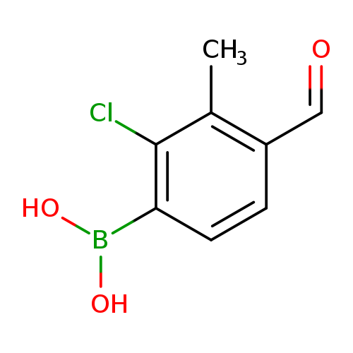 2-Chloro-4-formyl-3-methylphenylboronic acid