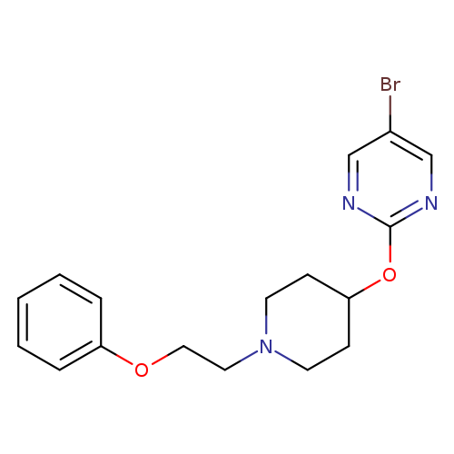 5-bromo-2-{[1-(2-phenoxyethyl)piperidin-4-yl]oxy}pyrimidine