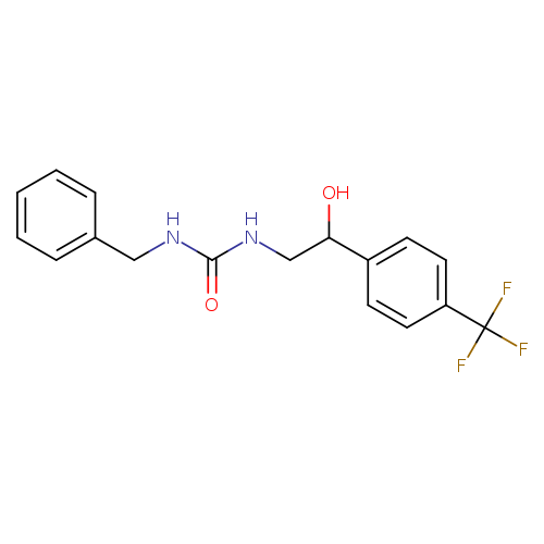 1-benzyl-3-{2-hydroxy-2-[4-(trifluoromethyl)phenyl]ethyl}urea