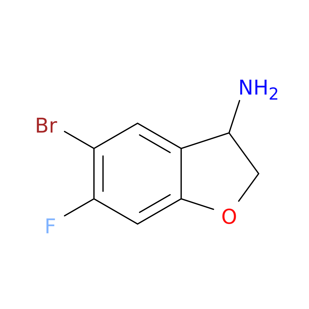 5-BROMO-6-FLUORO-2,3-DIHYDRO-1-BENZOFURAN-3-AMINE