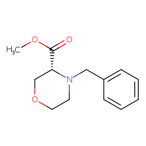 3-Morpholinecarboxylic acid, 4-(phenylmethyl)-, methyl ester, (3R)-