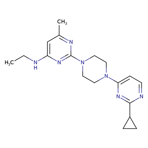 2-[4-(2-cyclopropylpyrimidin-4-yl)piperazin-1-yl]-N-ethyl-6-methylpyrimidin-4-amine