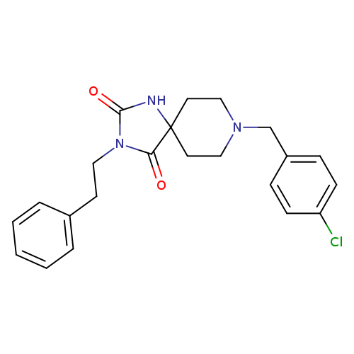 8-[(4-chlorophenyl)methyl]-3-(2-phenylethyl)-1,3,8-triazaspiro[4.5]decane-2,4-dione