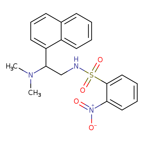 N-[2-(dimethylamino)-2-(naphthalen-1-yl)ethyl]-2-nitrobenzene-1-sulfonamide