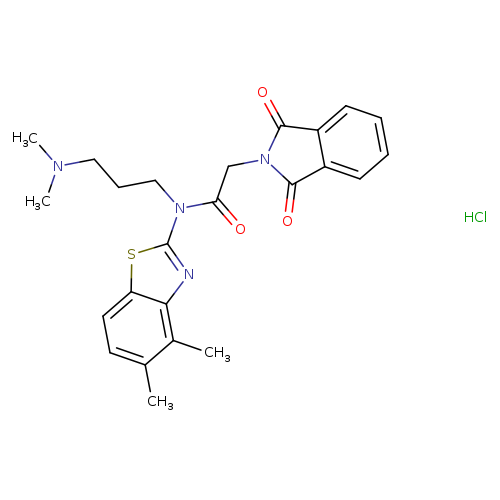 N-(4,5-dimethyl-1,3-benzothiazol-2-yl)-N-[3-(dimethylamino)propyl]-2-(1,3-dioxo-2,3-dihydro-1H-isoindol-2-yl)acetamide hydrochloride
