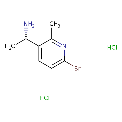 (1S)-1-(6-bromo-2-methylpyridin-3-yl)ethan-1-amine dihydrochloride