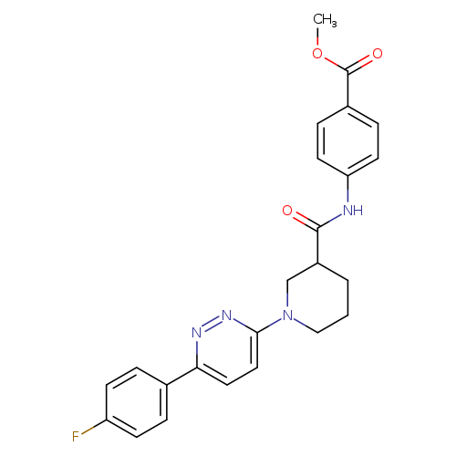 methyl 4-{1-[6-(4-fluorophenyl)pyridazin-3-yl]piperidine-3-amido}benzoate