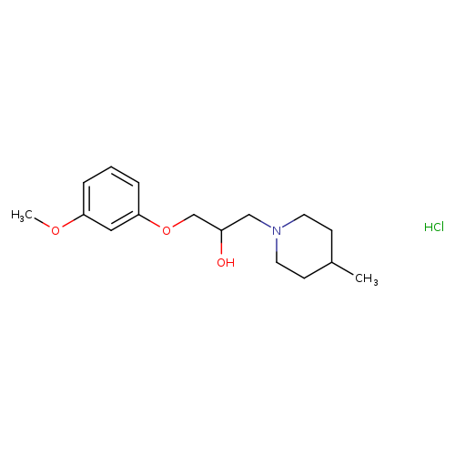 1-(3-METHOXYPHENOXY)-3-(4-METHYLPIPERIDIN-1-YL)PROPAN-2-OL HYDROCHLORIDE