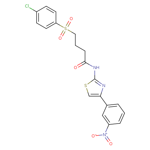 4-(4-chlorobenzenesulfonyl)-N-[4-(3-nitrophenyl)-1,3-thiazol-2-yl]butanamide