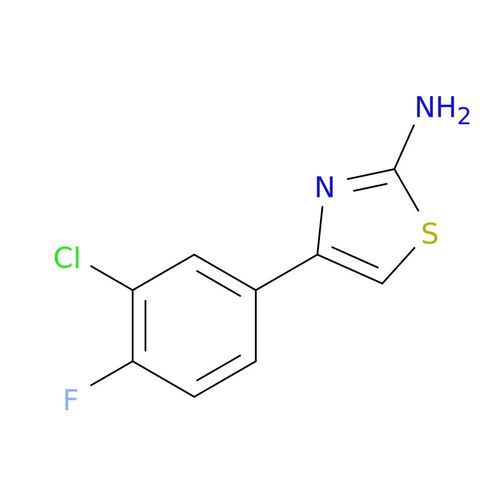 4-(3-Chloro-4-fluorophenyl)-1,3-thiazol-2-amine