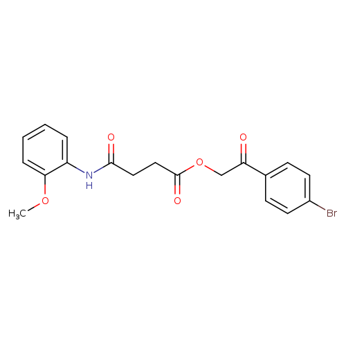 2-(4-bromophenyl)-2-oxoethyl 4-(2-methoxyanilino)-4-oxobutanoate