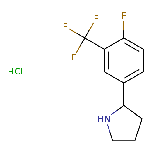 2-[4-fluoro-3-(trifluoromethyl)phenyl]pyrrolidine hydrochloride