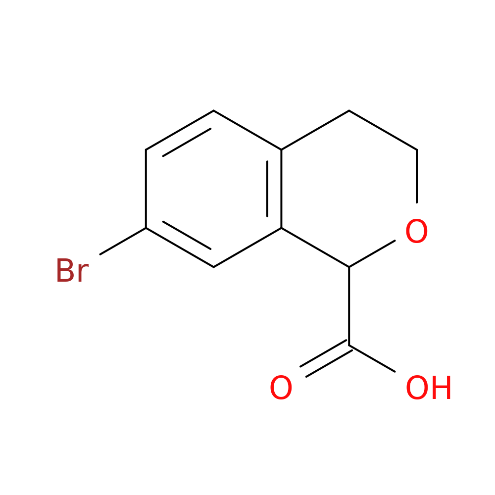 7-bromo-3,4-dihydro-1H-2-benzopyran-1-carboxylic acid
