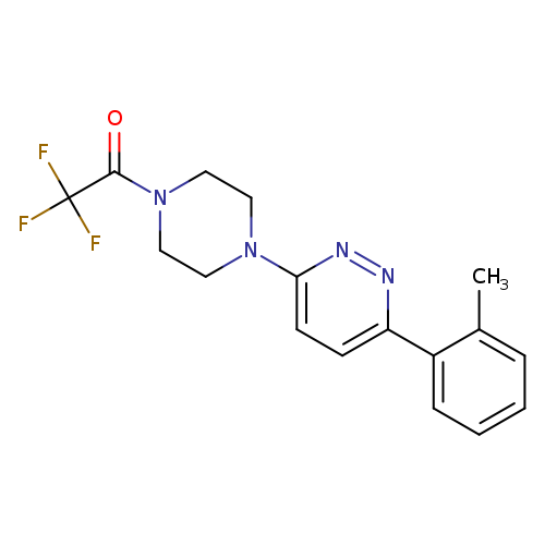 2,2,2-trifluoro-1-{4-[6-(2-methylphenyl)pyridazin-3-yl]piperazin-1-yl}ethan-1-one
