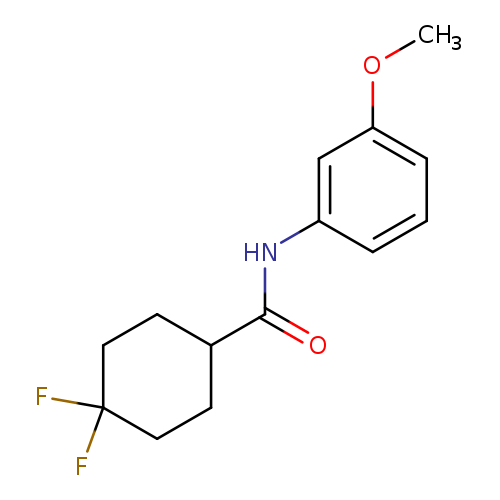 4,4-difluoro-N-(3-methoxyphenyl)cyclohexane-1-carboxamide