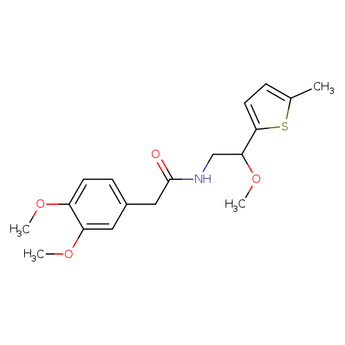 2-(3,4-dimethoxyphenyl)-N-[2-methoxy-2-(5-methylthiophen-2-yl)ethyl]acetamide