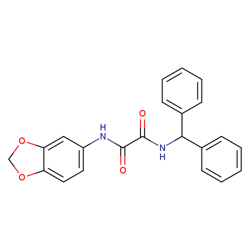 N-(2H-1,3-benzodioxol-5-yl)-N'-(diphenylmethyl)ethanediamide