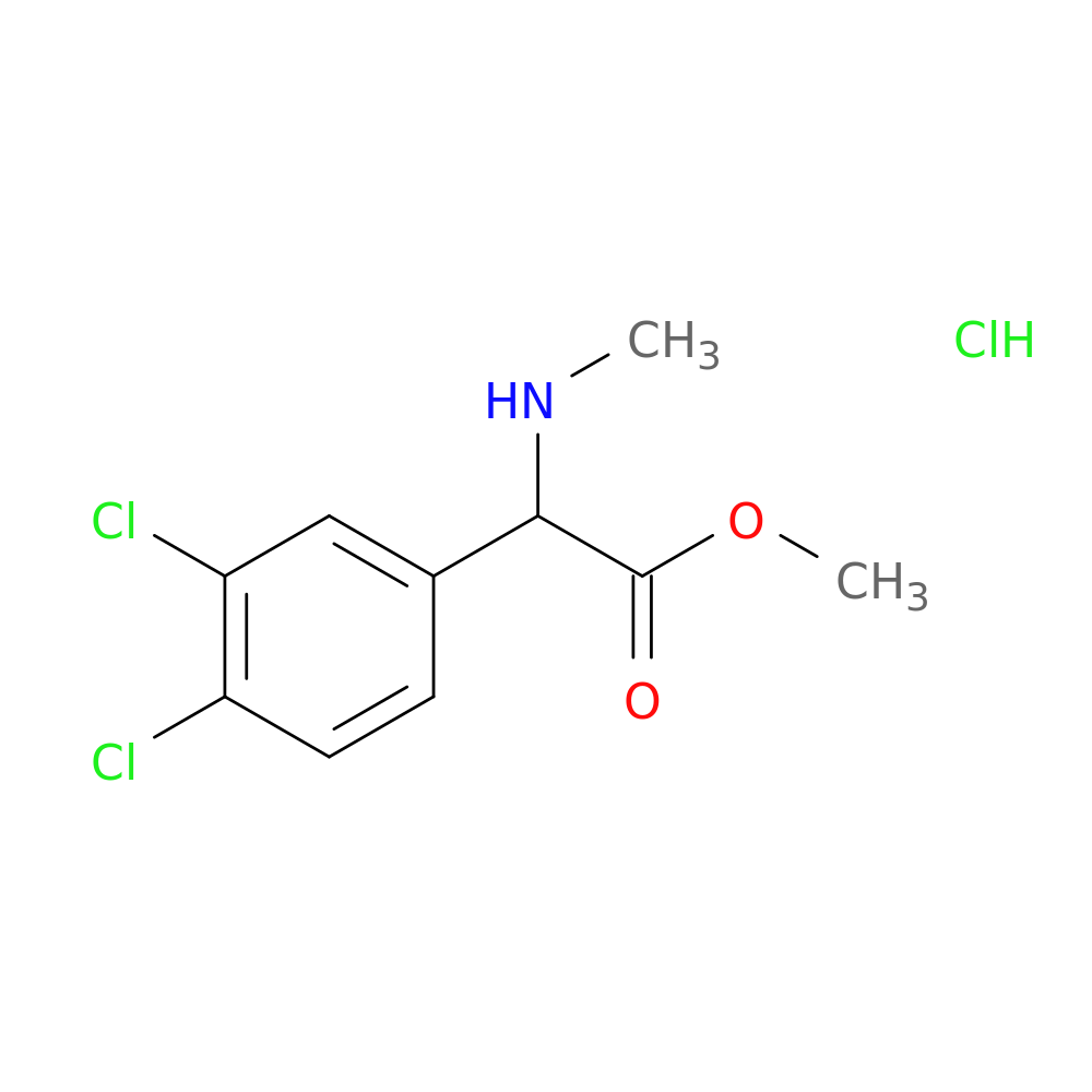 methyl 2-(3,4-dichlorophenyl)-2-(methylamino)acetate hydrochloride