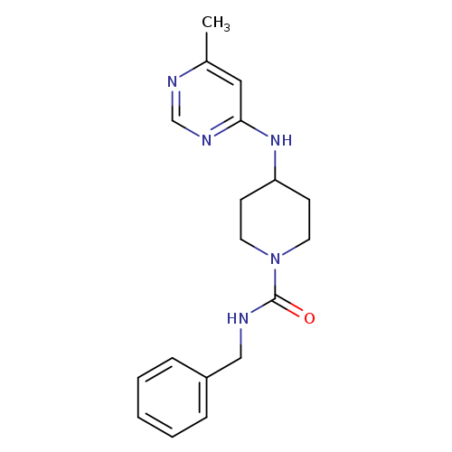 N-benzyl-4-[(6-methylpyrimidin-4-yl)amino]piperidine-1-carboxamide