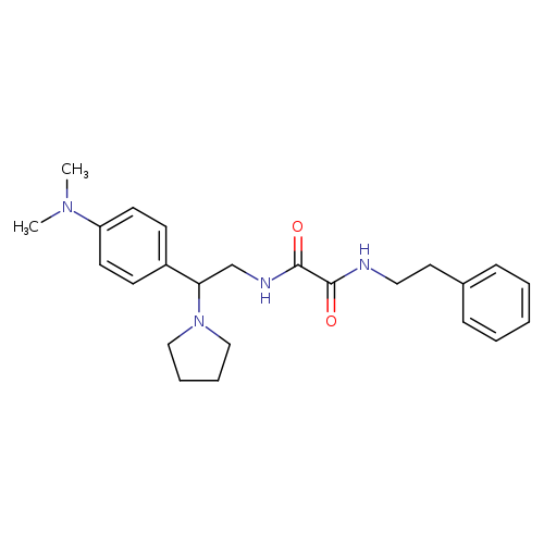 N-{2-[4-(dimethylamino)phenyl]-2-(pyrrolidin-1-yl)ethyl}-N'-(2-phenylethyl)ethanediamide