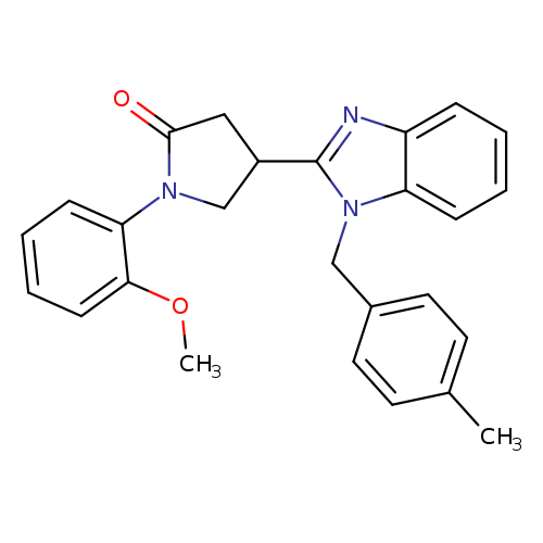 1-(2-methoxyphenyl)-4-{1-[(4-methylphenyl)methyl]-1H-1,3-benzodiazol-2-yl}pyrrolidin-2-one
