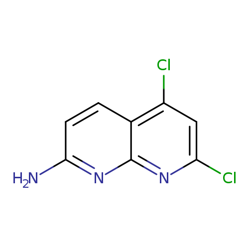 1,8-Naphthyridin-2-amine, 5,7-dichloro-