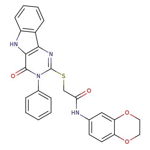 N-(2,3-dihydro-1,4-benzodioxin-6-yl)-2-({4-oxo-3-phenyl-3H,4H,5H-pyrimido[5,4-b]indol-2-yl}sulfanyl)acetamide