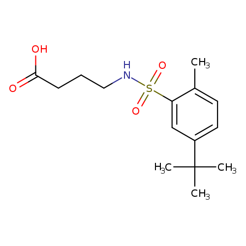 4-(5-tert-butyl-2-methylbenzenesulfonamido)butanoic acid