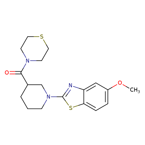 5-methoxy-2-[3-(thiomorpholine-4-carbonyl)piperidin-1-yl]-1,3-benzothiazole