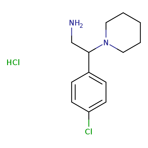 [2-(4-chlorophenyl)-2-(1-piperidinyl)ethyl]amine hydrochloride