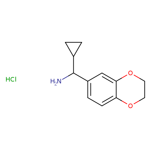 cyclopropyl(2,3-dihydro-1,4-benzodioxin-6-yl)methanamine hydrochloride