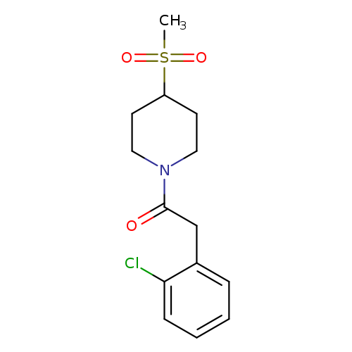 2-(2-chlorophenyl)-1-(4-methanesulfonylpiperidin-1-yl)ethan-1-one