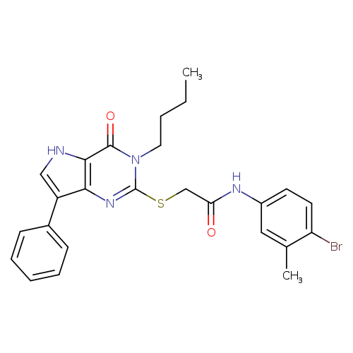 N-(4-bromo-3-methylphenyl)-2-({3-butyl-4-oxo-7-phenyl-3H,4H,5H-pyrrolo[3,2-d]pyrimidin-2-yl}sulfanyl)acetamide